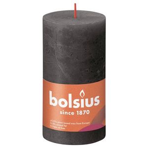 Bolsius Stompkaars Stormy Grey Ø68 mm - Hoogte 13 cm - Donkergrijs - 60 branduren