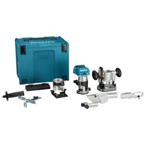 Makita RT001GZ15 Accu Boven- en Kantenfrees AWS-Ready + Geleiderail adapter XGT 40V Max Basic Body in Mbox