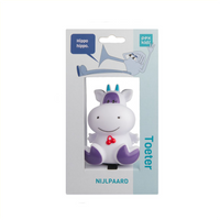 PexKids Fiets hupe nippopotamus - paars