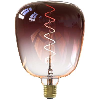 Leen Bakker - Calex Kiruna LED - 5W - Dimbaar - Glas - Bruin - H20 Cm
