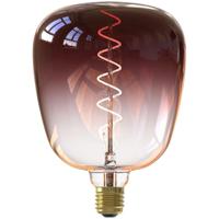 Leen Bakker - Calex Kiruna LED - 5W - Dimbaar - Glas - Bruin - H20 Cm
