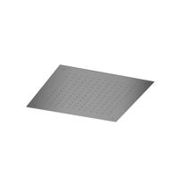 Hotbath Mate Hoofddouche - inbouw - vierkant - 50x50cm - Gepolijst Zwart PVD M111PBP