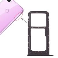 SIM-kaarthouder + SIM-kaarthouder / Micro SD-kaart lade voor Huawei Honor 9i (zwart)