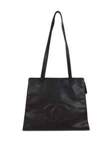 CHANEL Pre-Owned sac porté épaule à logo cousu (1998) - Noir