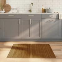 Vloerkleed rechthoekig 80x100 cm bamboe bruin