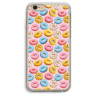 Pink donuts: iPhone 6 Plus / 6S Plus Transparant Hoesje