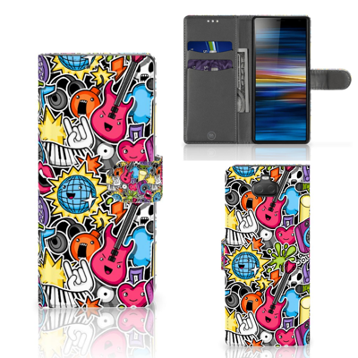 Sony Xperia 10 | Wallet Case | met Pasjes | Punk Rock