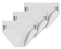 Schiesser Rio slips 3-pack 95/5 met stoffen band wit Schiesser Rio slips 3-pack 95/5 met stoffen band wit