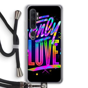 Only Love: Xiaomi Mi Note 10 Transparant Hoesje met koord