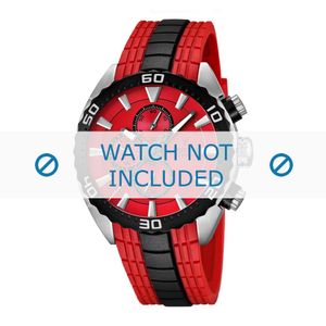 Horlogeband Festina F16664/5 Rubber Rood 23mm