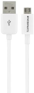 Mobiparts Micro USB to USB Cable 2.4A 3m White (Bulk)