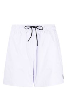 BOSS short de bain à imprimé logo - Blanc