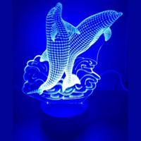 3D LED LAMP - DOLFIJNEN