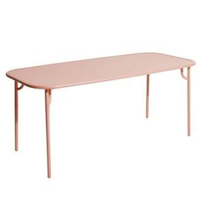 Petite Friture Week-end tuintafel 180x85 met dicht blad blush