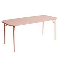 Petite Friture Week-end tuintafel 180x85 met dicht blad blush