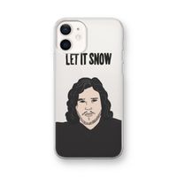 Let It Snow: iPhone 12 mini Transparant Hoesje