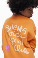 Effen sweatshirt jongen - ORANGE - 13/14