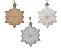 Ster glas l9b3.5h9.5 cm multi kerst - Decoris
