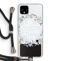 Diamonds: Pixel 4 XL Transparant Hoesje met koord