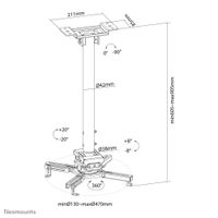 Neomounts CL25-540BL1 Projector plafondhouder - thumbnail