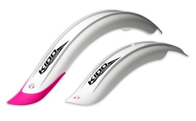 Simpla spatbordenset Kido Short 20 inch wit/roze Simpla spatbordenset Kido Short 20 inch wit/roze