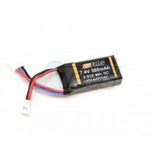 FMS 2S 7.4V 380 mAh Lipo Batterij