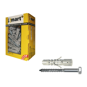 pgb-Europe SMART | plug nylon + DIN 571 Ø 8x100 NZN | 15 st SM0PZSN0112080100E