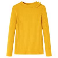 VidaXL Kindershirt met lange mouwen 92 okerkleurig