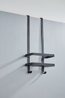 Doucherek SaniClear Nero | Aan douchewand | 52x23x12 cm | Messing | Rechthoek | Zwart mat