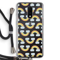 Regenboog: OnePlus 7 Transparant Hoesje met koord