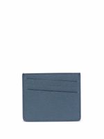 Maison Margiela porte-carte en cuir à détails de coutures - Bleu