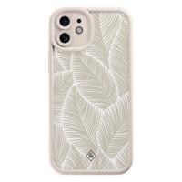 iPhone 12 beige case - Palmy leaves beige