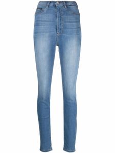 Philipp Plein jean à taille haute - Bleu