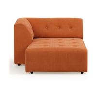HKliving Vint bank left divan Corduroy Rib Dusty Orange