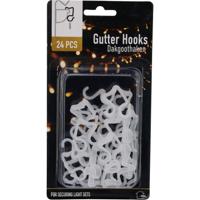 Verlichting ophanghaakjes - 24x st - dakgoot haakjes? - kerstverlichting ophangen