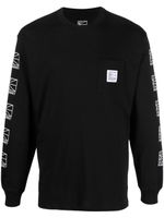 RASSVET t-shirt en coton à patch logo - Noir