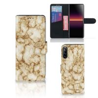 Sony Xperia L4 | Bookcase | Marmer Goud | Portemonnee hoesje