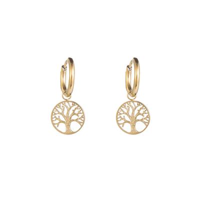 Go Dutch Label Creolen met Levensboom Goud