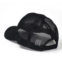 Zomer katoen mesh opening paardenstaart hoed zonnebrandcrème Baseballpet specificatie: ?? (zwart)