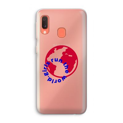 Run The World: Samsung Galaxy A20e Transparant Hoesje