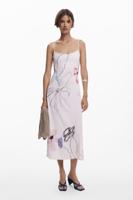 2-in-1 jurk met strepen - WHITE - XL