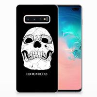 Silicone Back Case Samsung Galaxy S10 Plus Skull Eyes - thumbnail