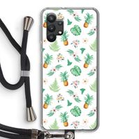 Ananas bladeren: Samsung Galaxy A32 5G Transparant Hoesje met koord Ananas bladeren: Samsung Galaxy A32 5G Transparant Hoesje met koord