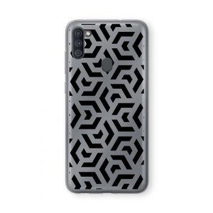Crazy pattern: Samsung Galaxy A11 Transparant Hoesje