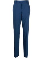 Paul Smith pantalon en laine à coupe droite - Bleu - thumbnail