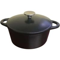 Gietijzeren braadpan - BAUMALU - 336407 - Rond 26 cm - Matzwart