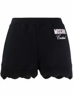 Moschino short court à logo Couture brodé - Noir - thumbnail