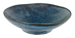 Kobaltblauw Japans Steengoed Bord - Cobalt Blue Serie - 17 x 4.9cm