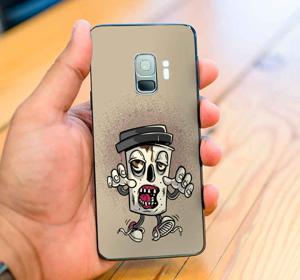 Samsung mobiel stickers Koffie zombie graffiti karakter
