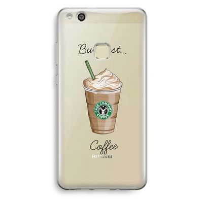 But first coffee: Huawei Ascend P10 Lite Transparant Hoesje